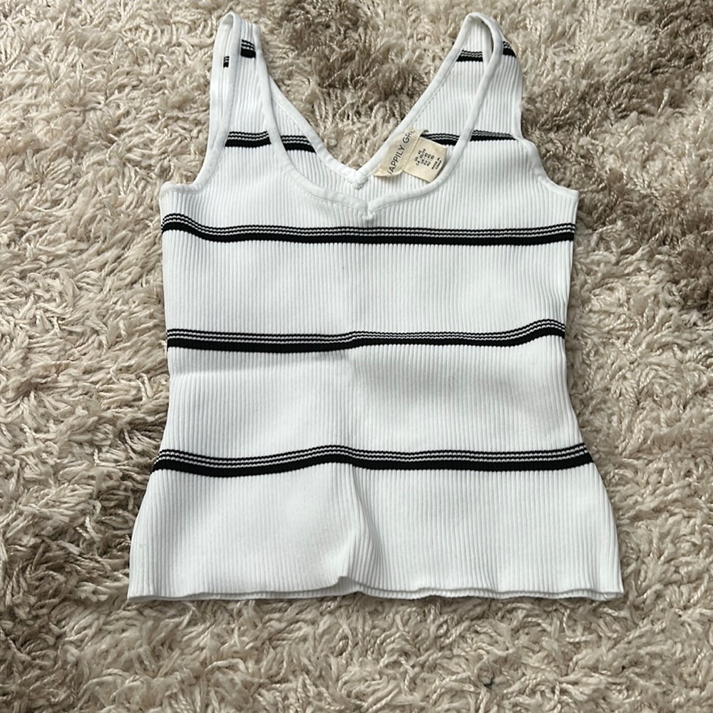 Tank top it’s an xs but super stretchy